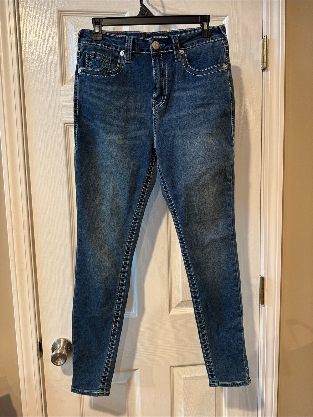 True Religion Women’s Halle High Rise Super Skinny Jeans size 28